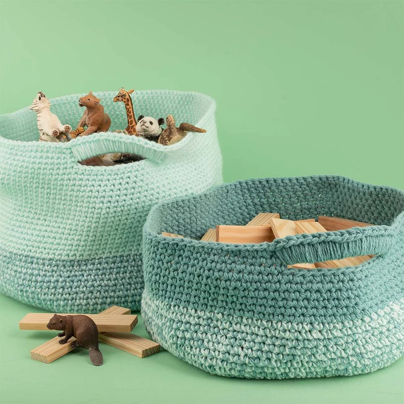 Häkelanleitung „Yarn and Colors New Basic Basket – Gentle“