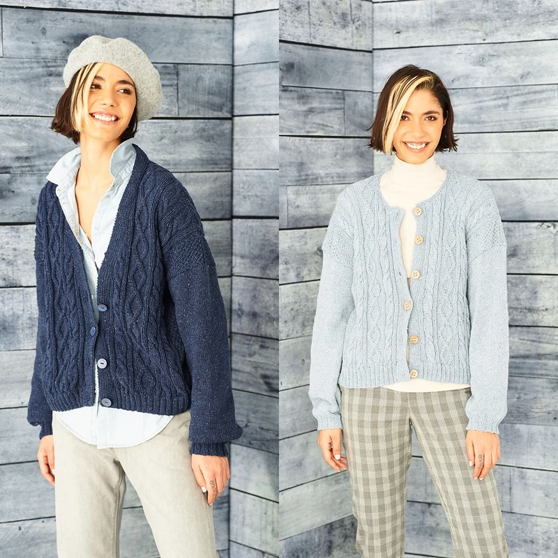 Strickanleitung Stylecraft ReCreate DK Nr. 9856 Jacken