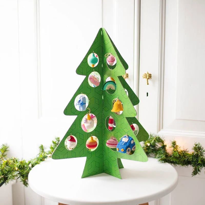 Das „Fröhlicher Weihnachtsbaum“-AdventCAL-Häkelpaket