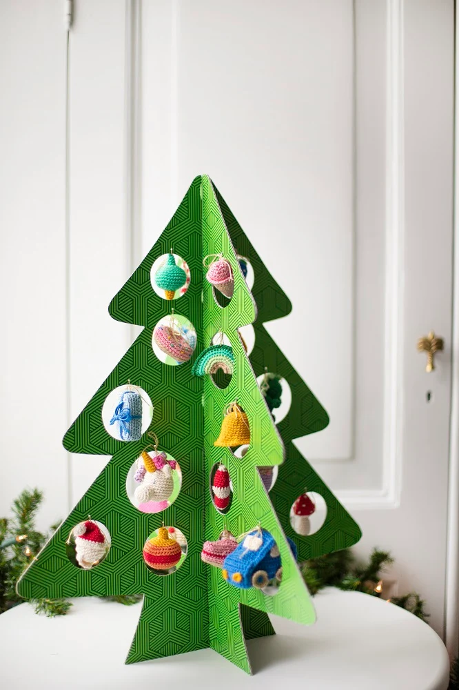 Das „Fröhlicher Weihnachtsbaum“-AdventCAL-Häkelpaket
