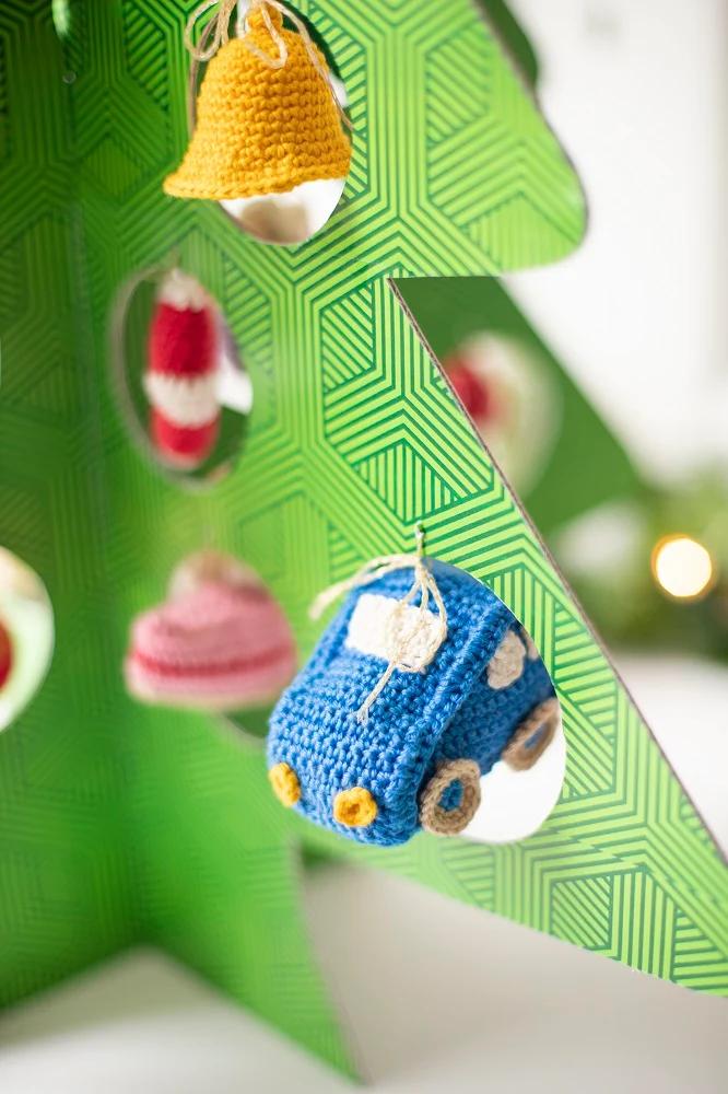 Das „Fröhlicher Weihnachtsbaum“-AdventCAL-Häkelpaket