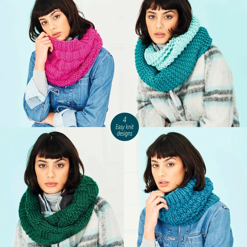 Strickanleitung Stylecraft Special XL Super Chunky Nr. 9791 Halstücher