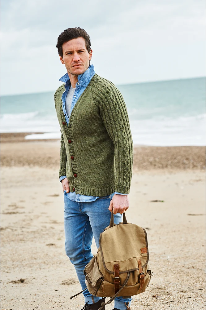 Strickanleitung Stylecraft Highland Heathers DK Nr. 9866 Herren-Jacken (digital)
