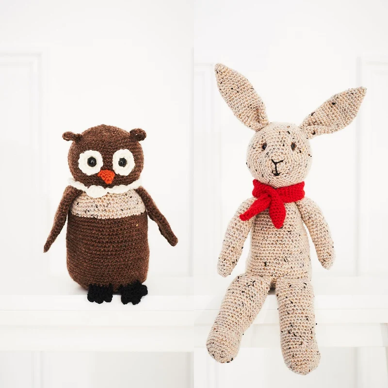 Häkelanleitung Stylecraft Life DK Nr. 9666 Hase und Eule