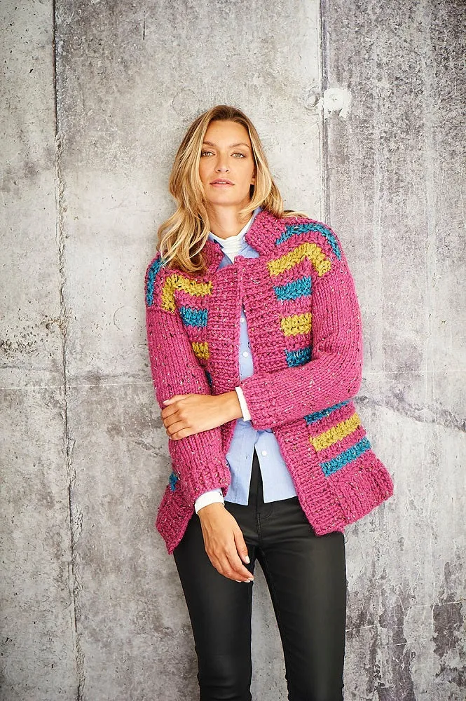 Strickanleitung Stylecraft Special XL Tweed Super Chunky Nr. 9809 Pullover und Jacke
