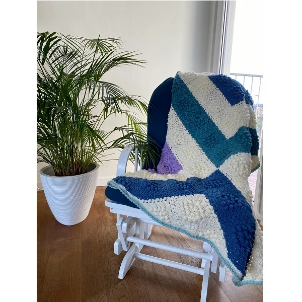 Winter-Blues-Decke – Häkelpaket