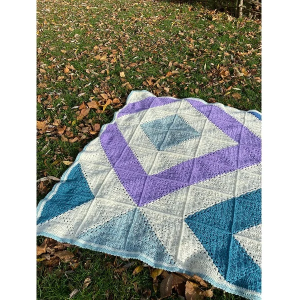 Winter-Blues-Decke – Häkelpaket