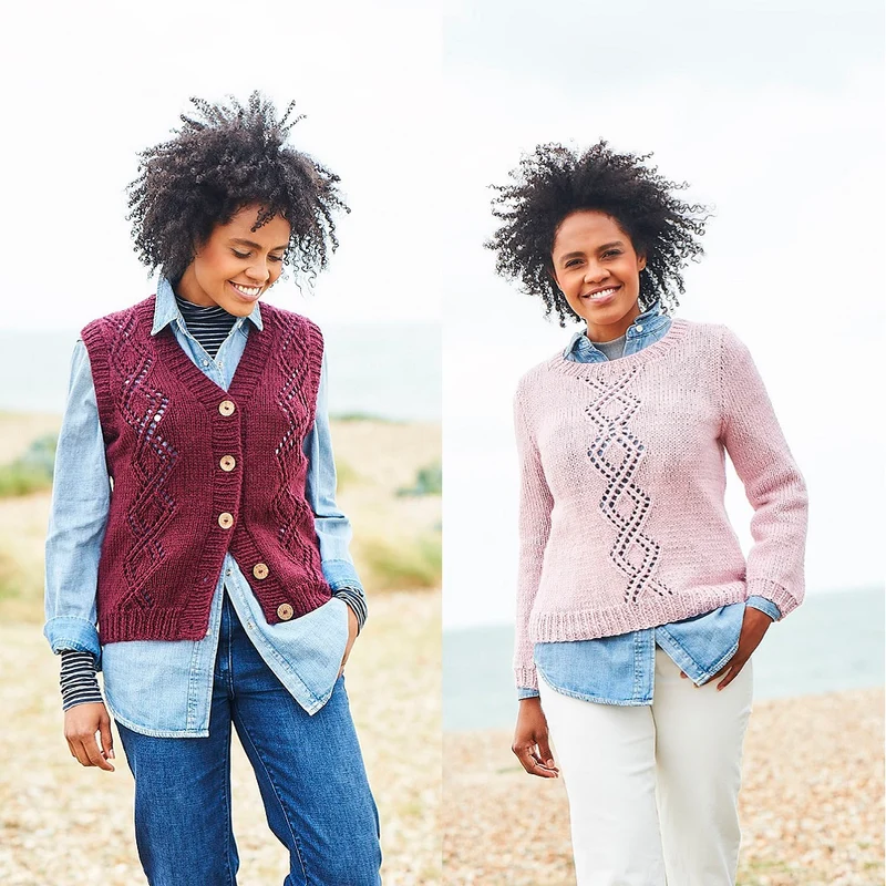 Strickanleitung Stylecraft Softie Chunky Nr. 9813: Strickjacke und Pullover