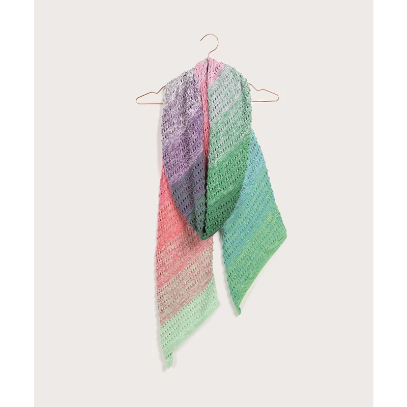 Strickanleitung „Creative Cotton Dégradé Lucky 8“ – Schal