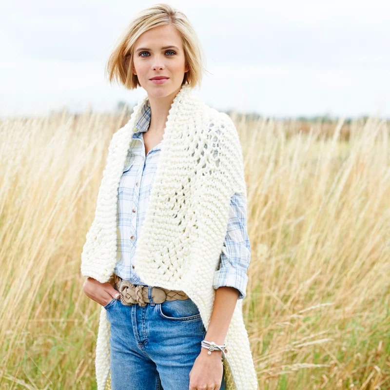 Strickanleitung Stylecraft Special XL Super Chunky Nr. 9224 Strickjacke