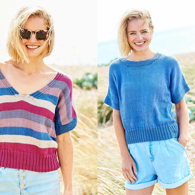 Strickanleitung Stylecraft Naturals – Organic Cotton DK Nr. F090 Tops (digital)