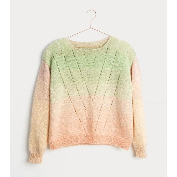 Strickanleitung „Creative Cotton Dégradé Lucky 8“ – Pullover