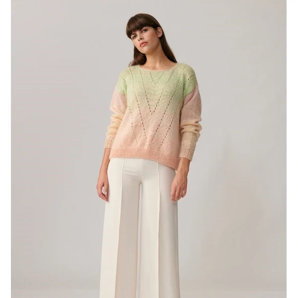 Strickanleitung „Creative Cotton Dégradé Lucky 8“ – Pullover