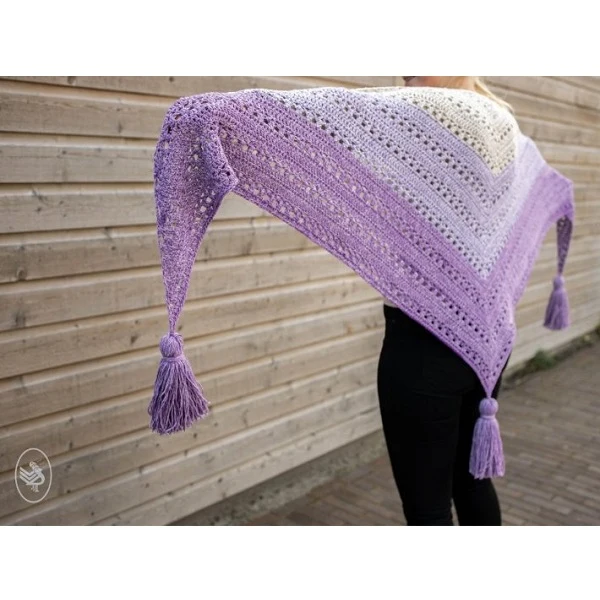 Häkelanleitung „Cosy Fine Faded Shawl“ (digital)