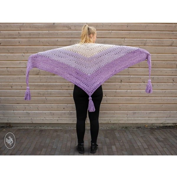 Häkelanleitung „Cosy Fine Faded Shawl“ (digital)