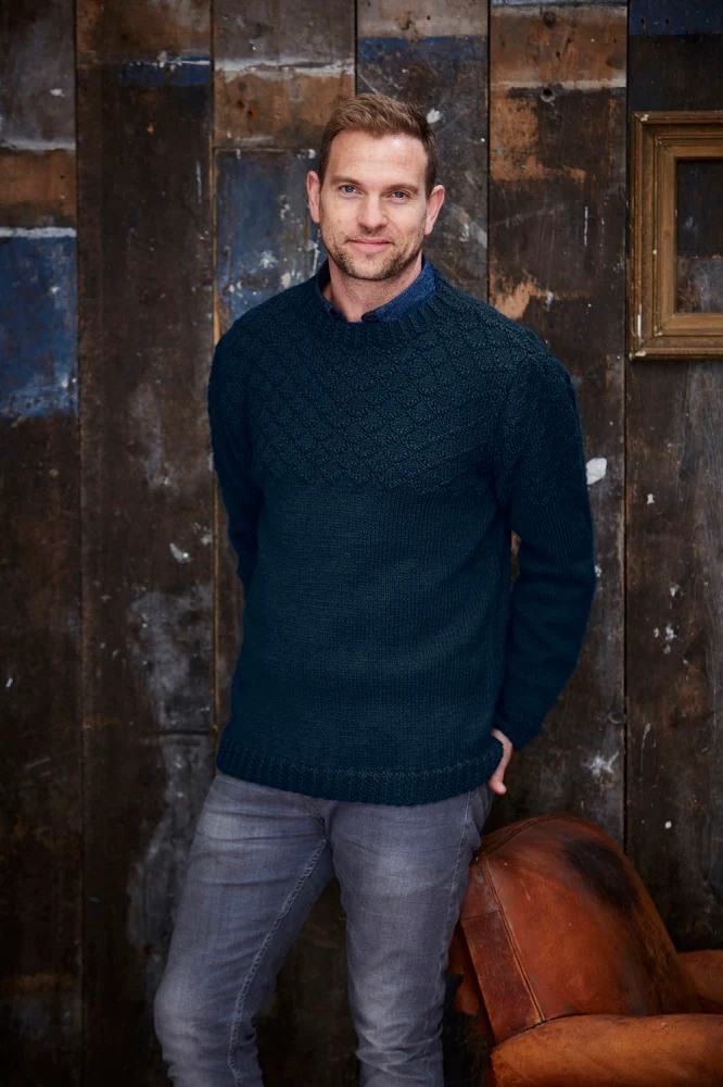 Strickanleitung Stylecraft Special Aran With Wool Nr. 9342: Herrenpullover und -jacke