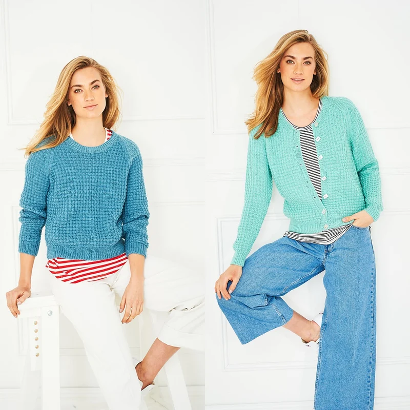 Strickanleitung Stylecraft Special DK Nr. 9644: Jacke und Pullover (digital)