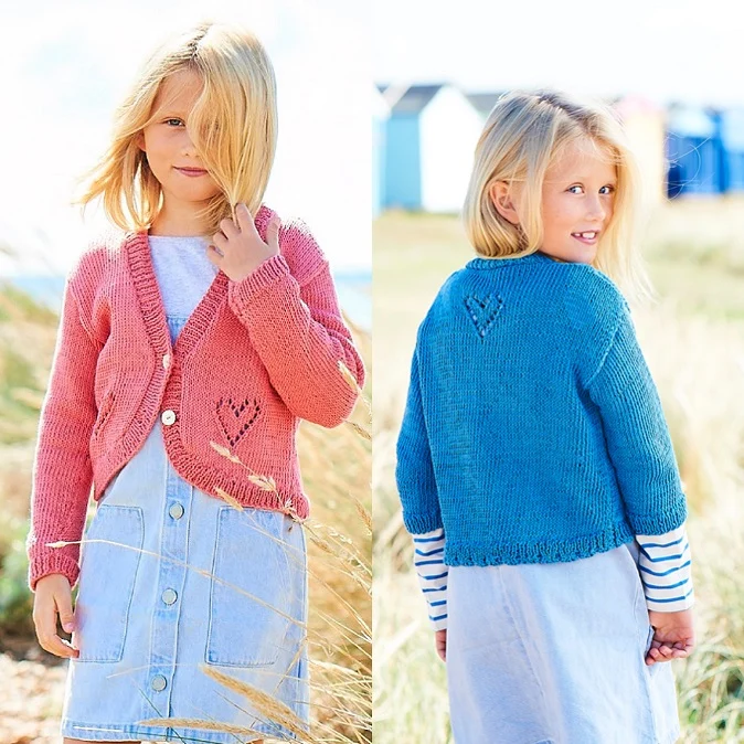 Strickanleitung Stylecraft Naturals – Bio-Baumwolle DK Nr. F088 Mädchen-Jacken (digital)