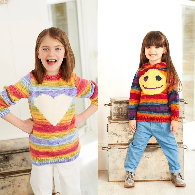 Strickanleitung Stylecraft Wondersoft Merry Go Round DK Nr. 9397 Mädchenpullover (digital)