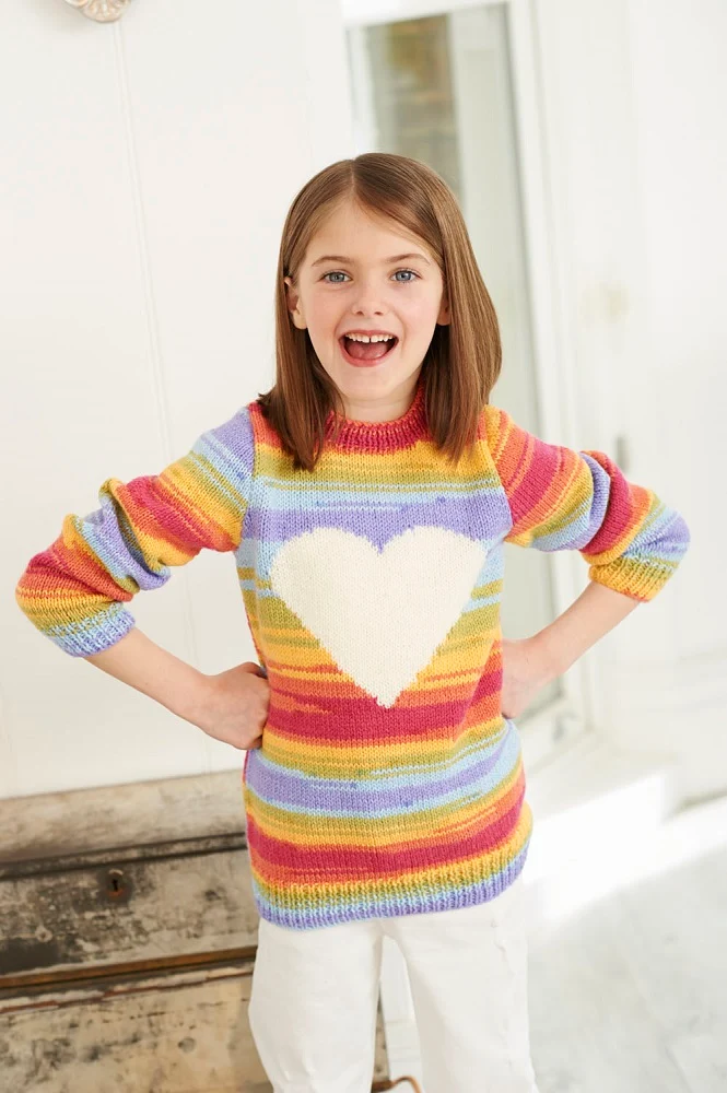 Strickanleitung Stylecraft Wondersoft Merry Go Round DK Nr. 9397 Mädchenpullover (digital)