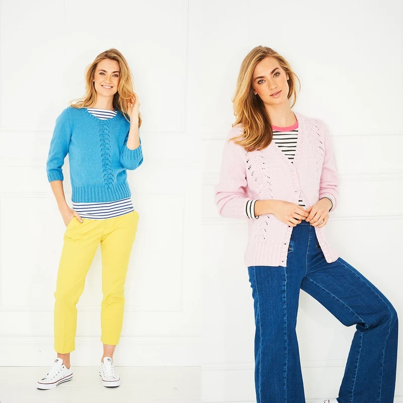 Strickanleitung Stylecraft Special DK Nr. 9643: Jacke und Pullover