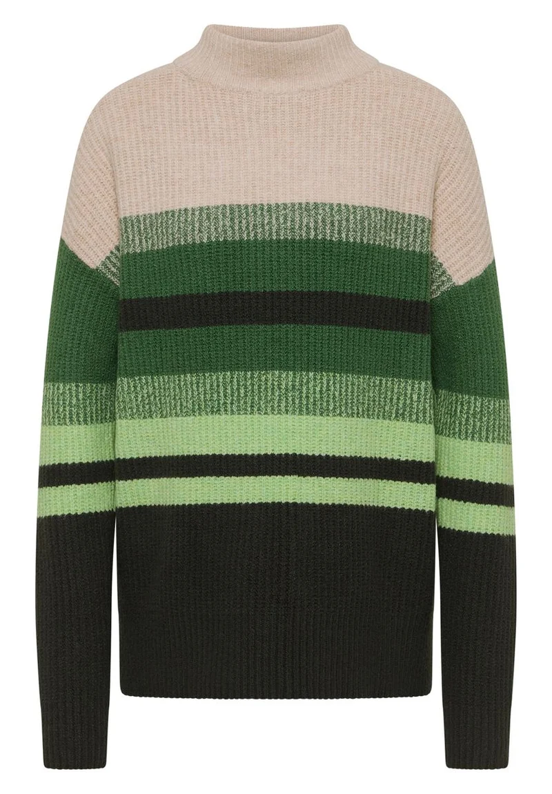 Gestreifter Mouliné Pullover