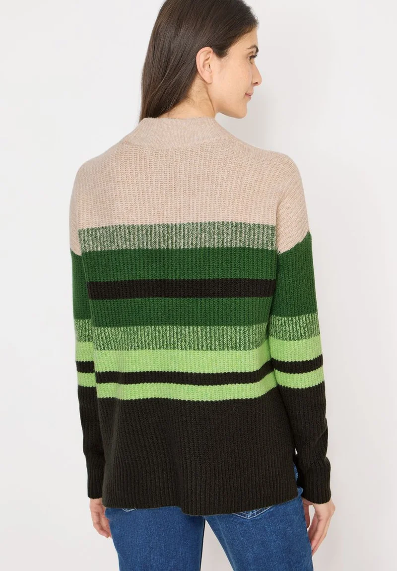 Gestreifter Mouliné Pullover