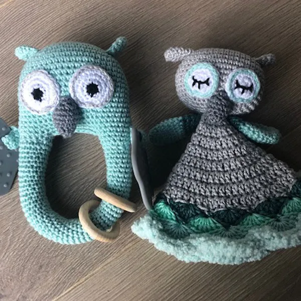 Häkelanleitung für das Schnuller-Tuch „It’s Owl Good“ (digital)