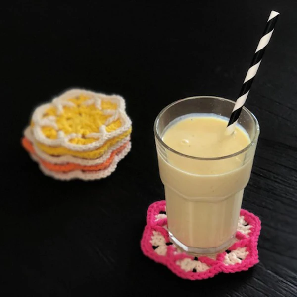 Häkelanleitung für Untersetzer „Fröhlich“