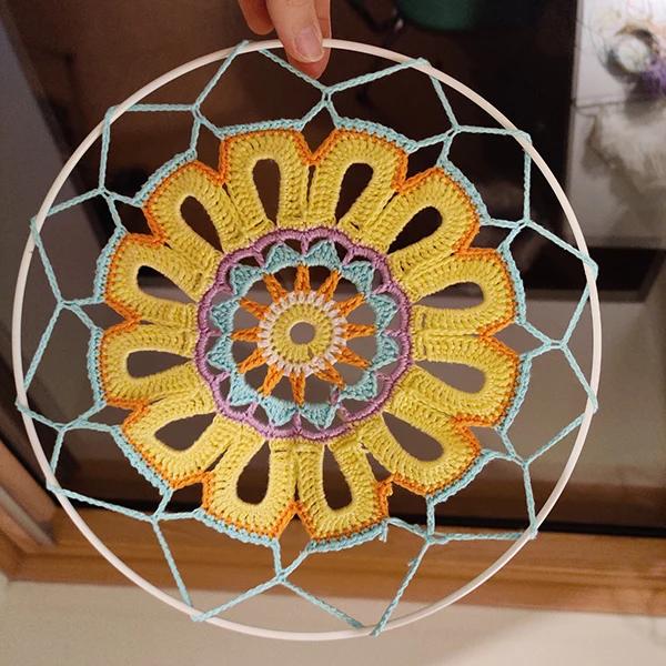 Häkelanleitung „Mandala Sonne“