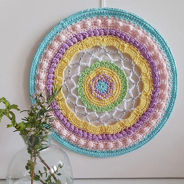 Häkelanleitung „Mandala Wild Flowers“