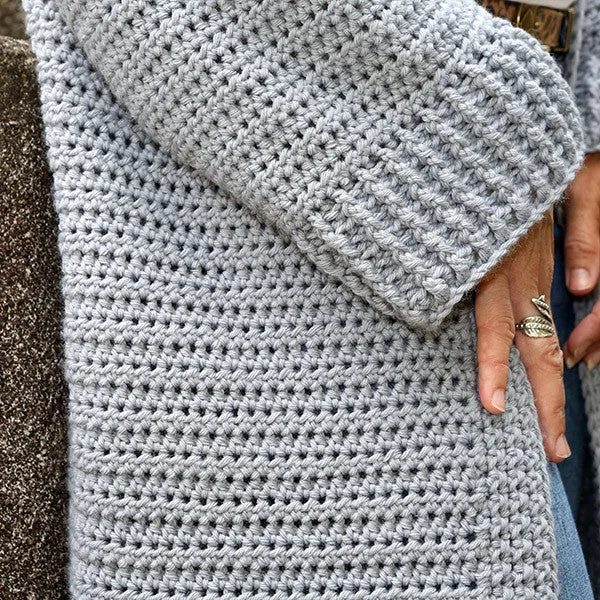 Yarn and Colors Maxi-Strickjacke – Häkelanleitung (digital)