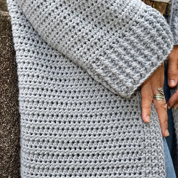 Yarn and Colors Maxi-Strickjacke – Häkelanleitung (digital)