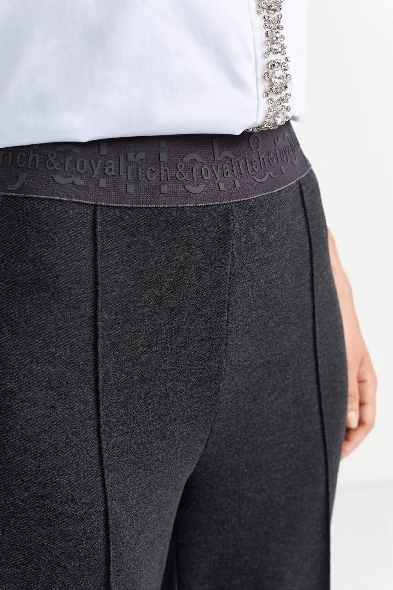 Wide Pants With Elastic Tape