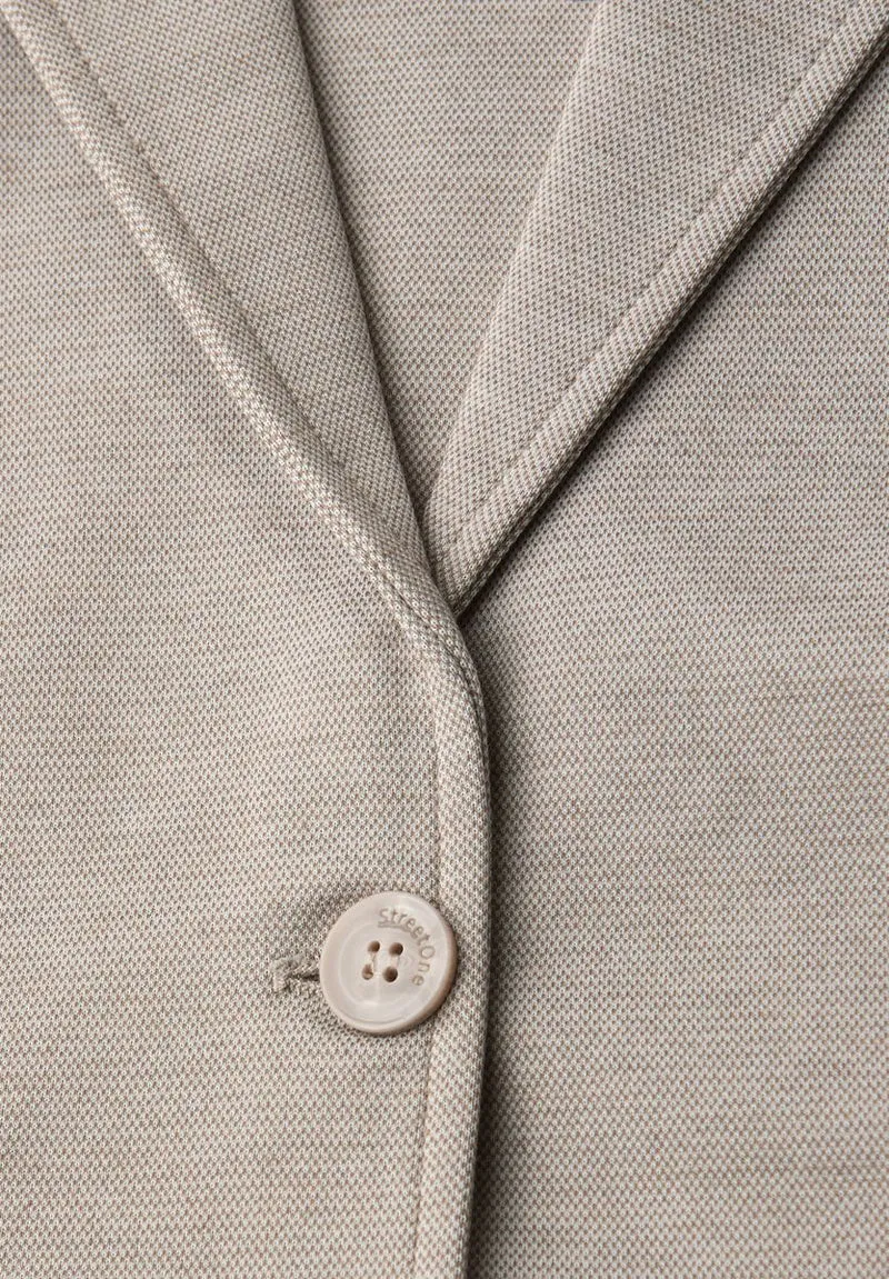 Basic Piqué Blazer