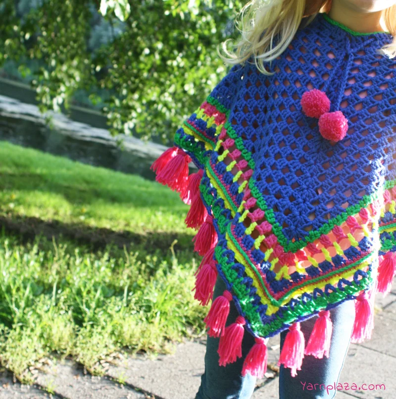 Häkelanleitung für einen Kinderponcho (digital)