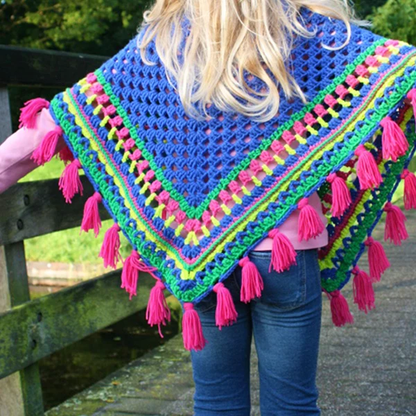 Häkelanleitung für einen Kinderponcho (digital)