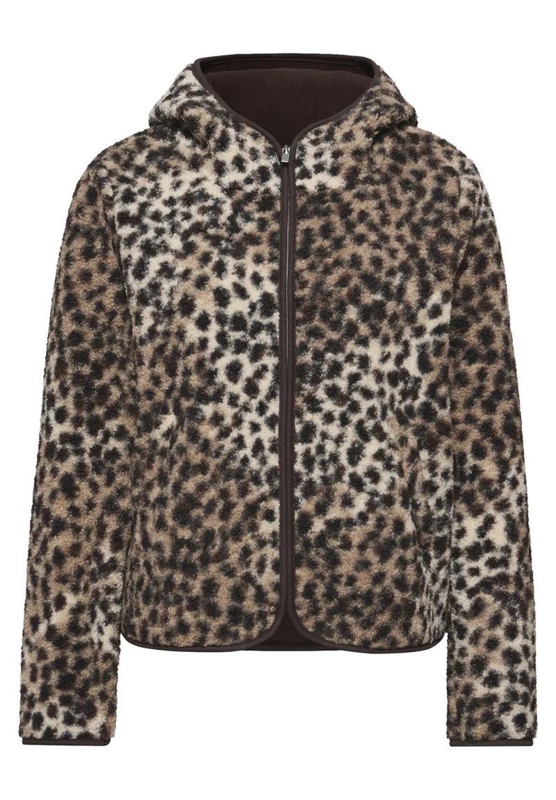 Teddy-Jacke mit Leo-Muster