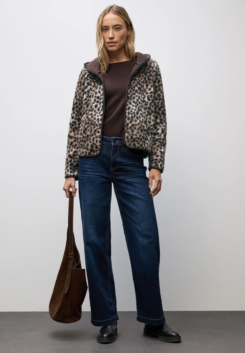 Teddy-Jacke mit Leo-Muster