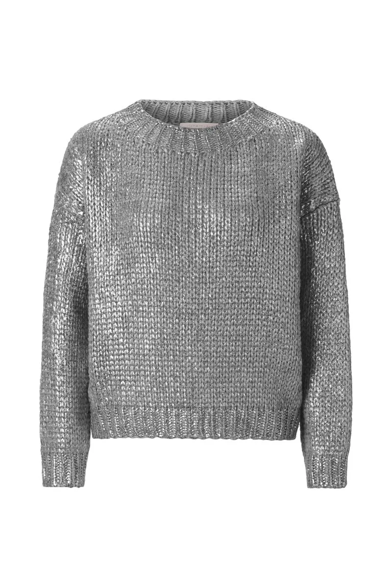 Foil Printed Crew Neck