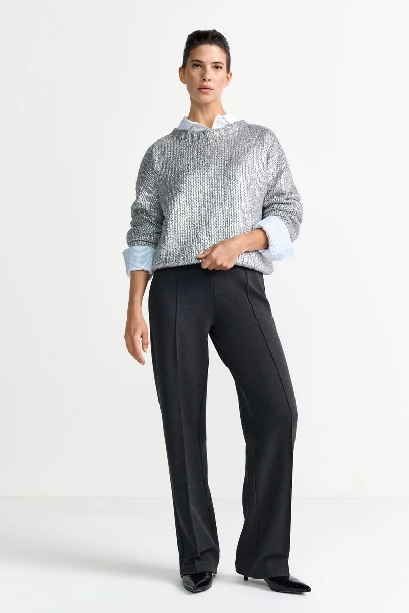 Foil Printed Crew Neck