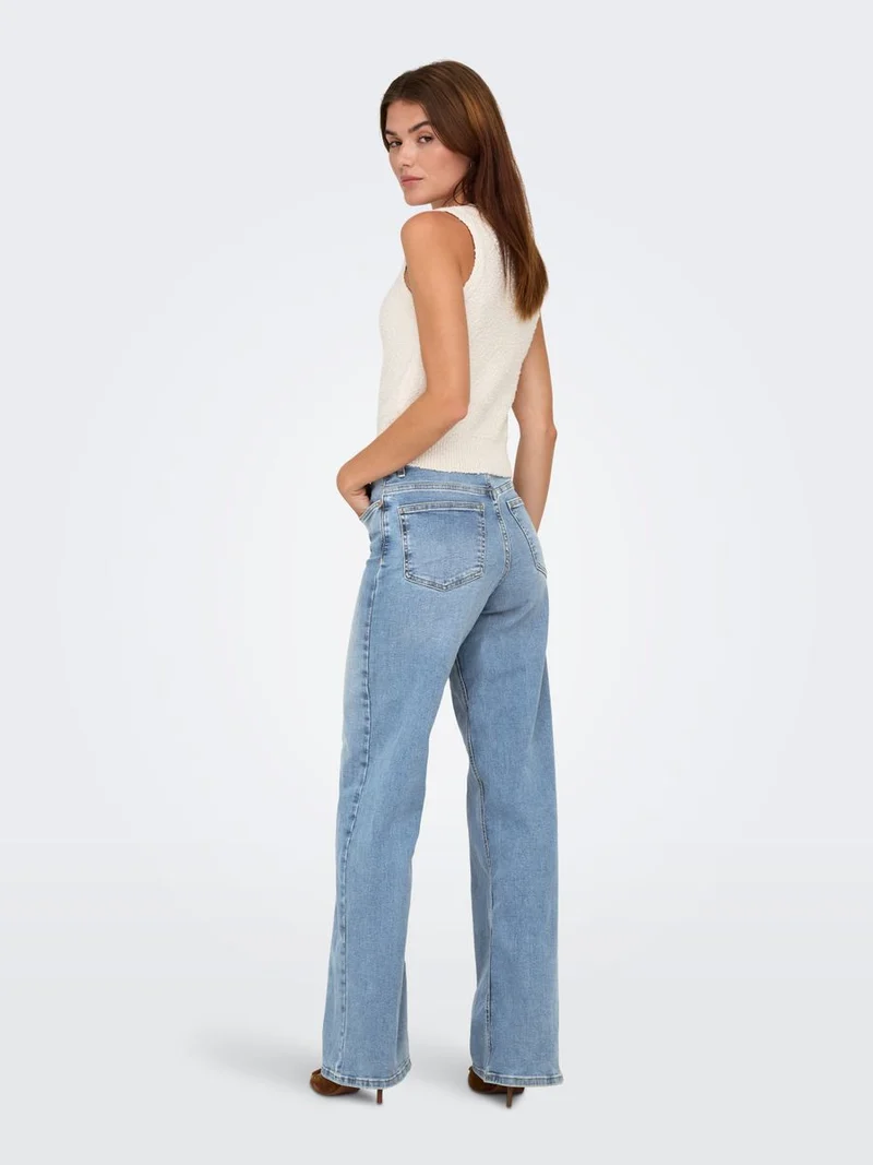ONLMADISON BLUSH HW WIDE DNM CRO371 NOOS