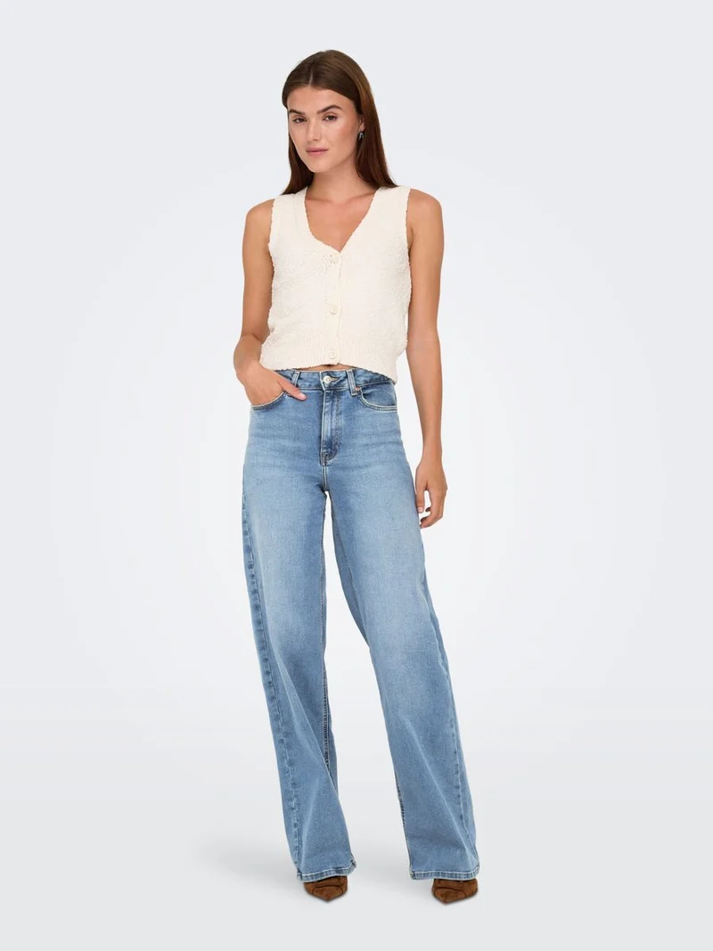 ONLMADISON BLUSH HW WIDE DNM CRO371 NOOS