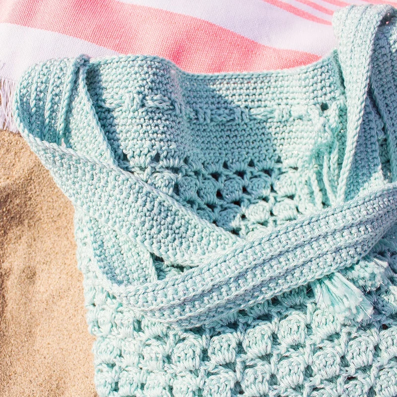 Häkelanleitung für die Must-have-Glitzer-Einkaufstasche
