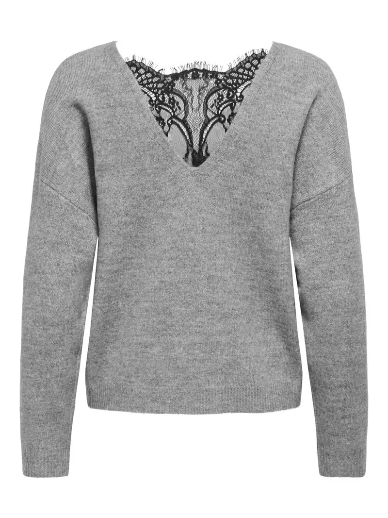 ONLADELE LS LACE MIX O-NECK CC KNT