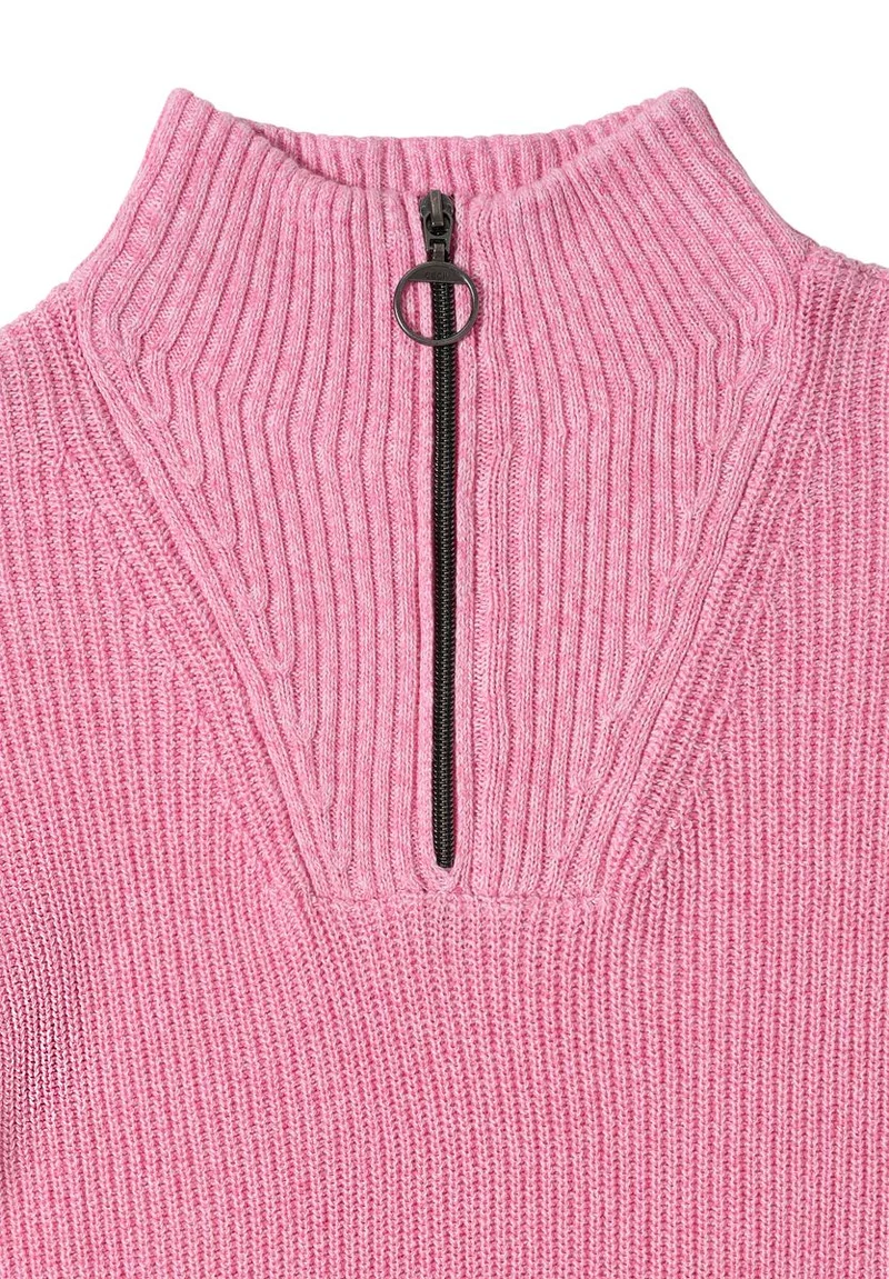 Mouliné Pullover mit Troyer