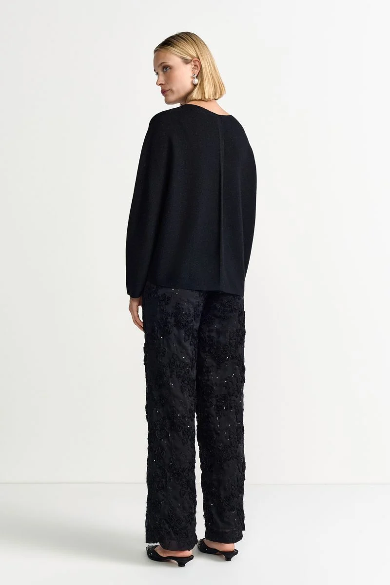 Seamless Shiny Boat Neck