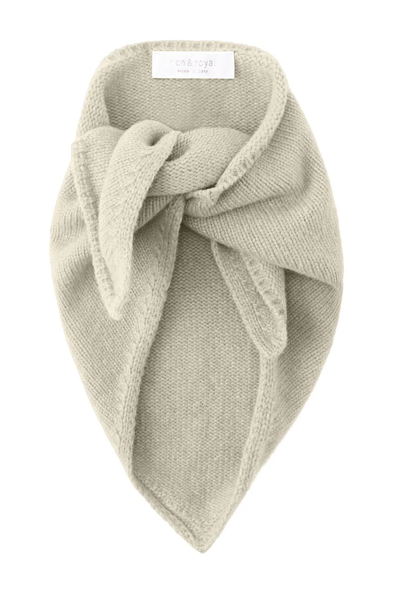 Knitted Triangle Scarf
