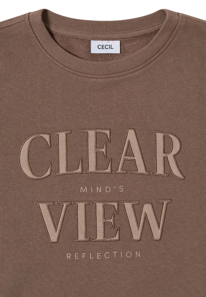 Sweatshirt mit Wording