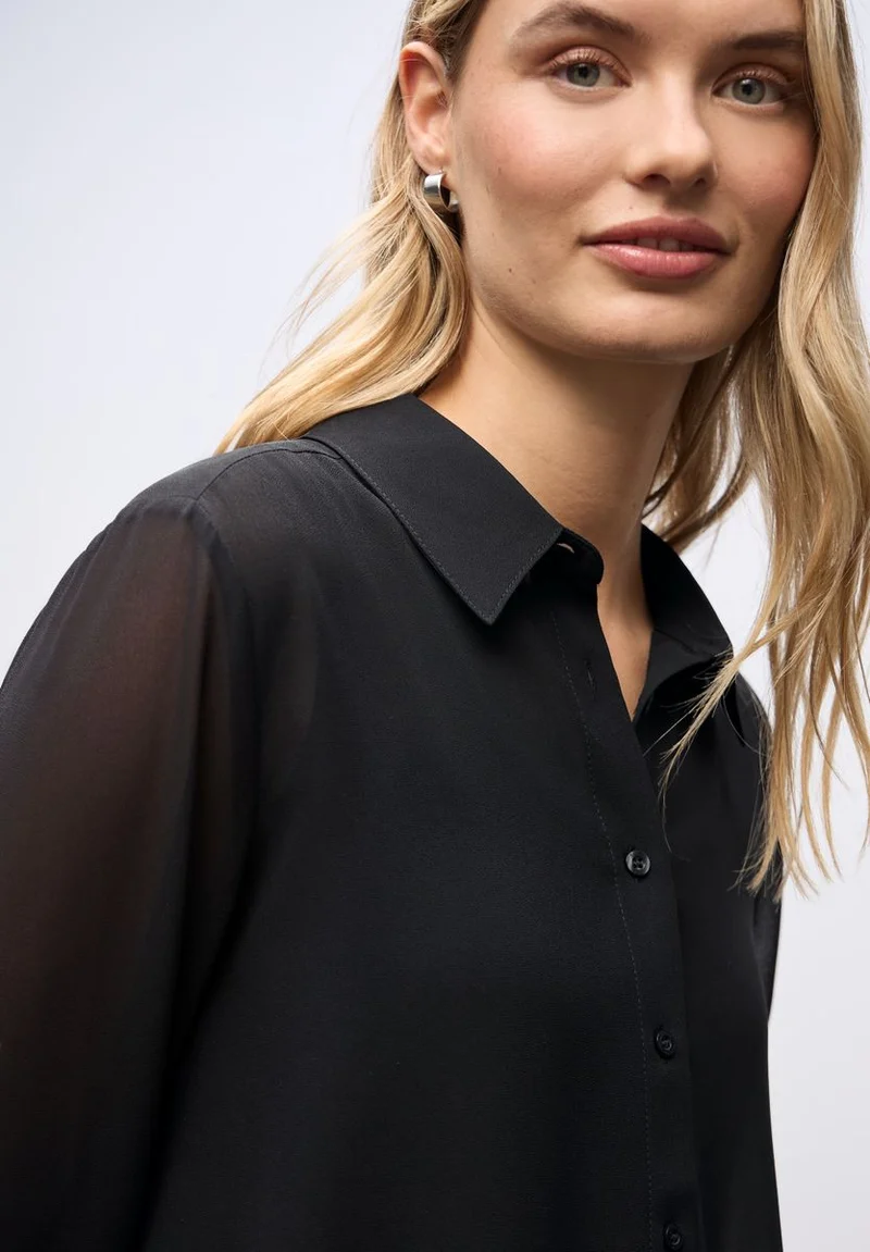 Chiffon Hemdbluse
